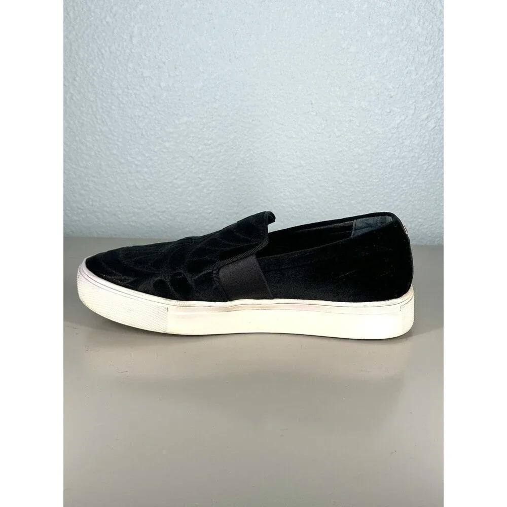 Birdies Womens The Swift Black Velvet Dressy Sneakers Size 6.5 Slip On Flats - Picture 7 of 14